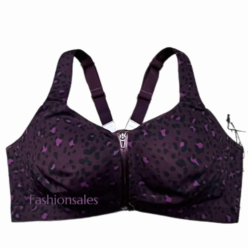 Victoria’s Secret knockout Maximum Support Front Close Sports Bra Deep purple - Picture 2 of 5